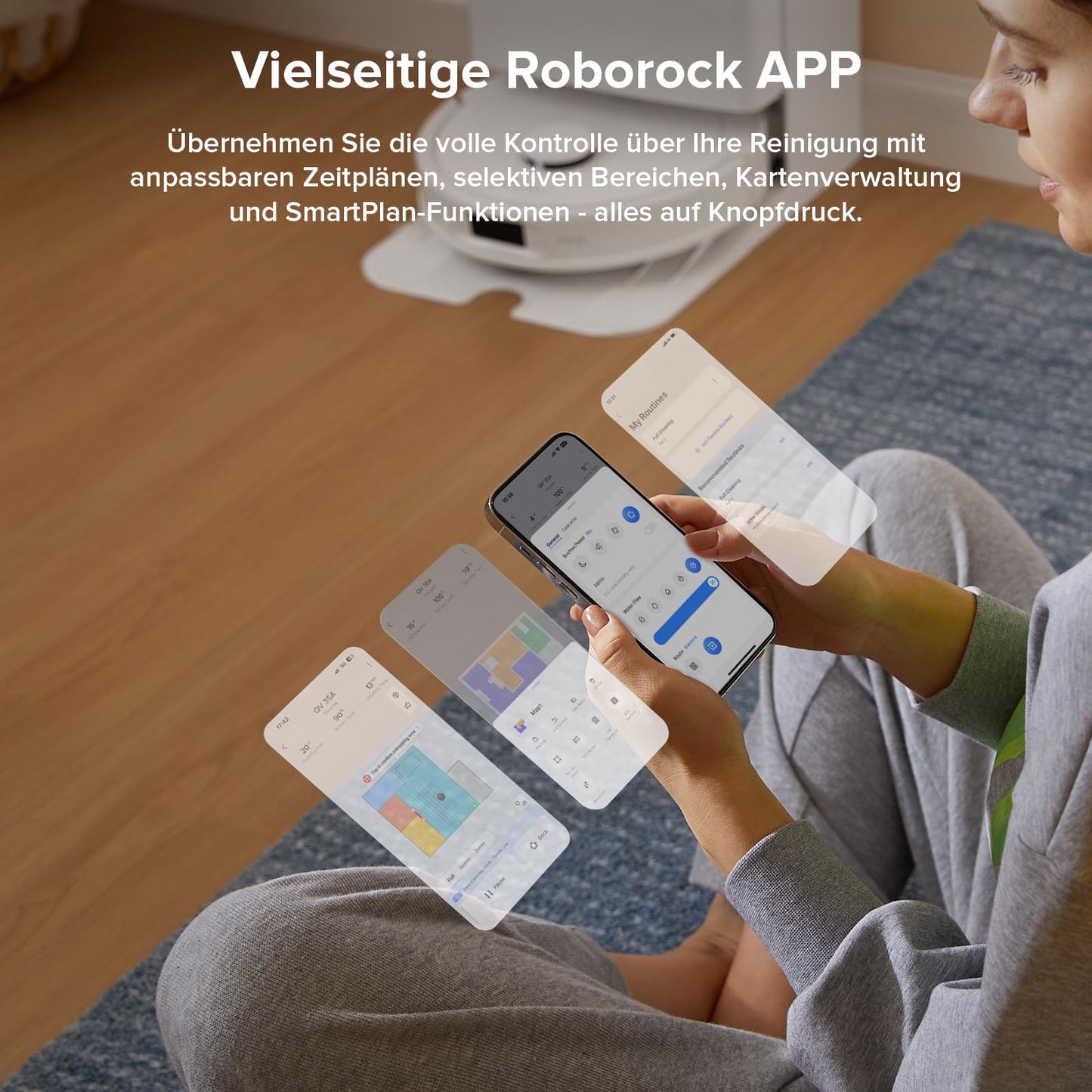 Roborock Qrevo Saugroboter mit LiDAR & Dock