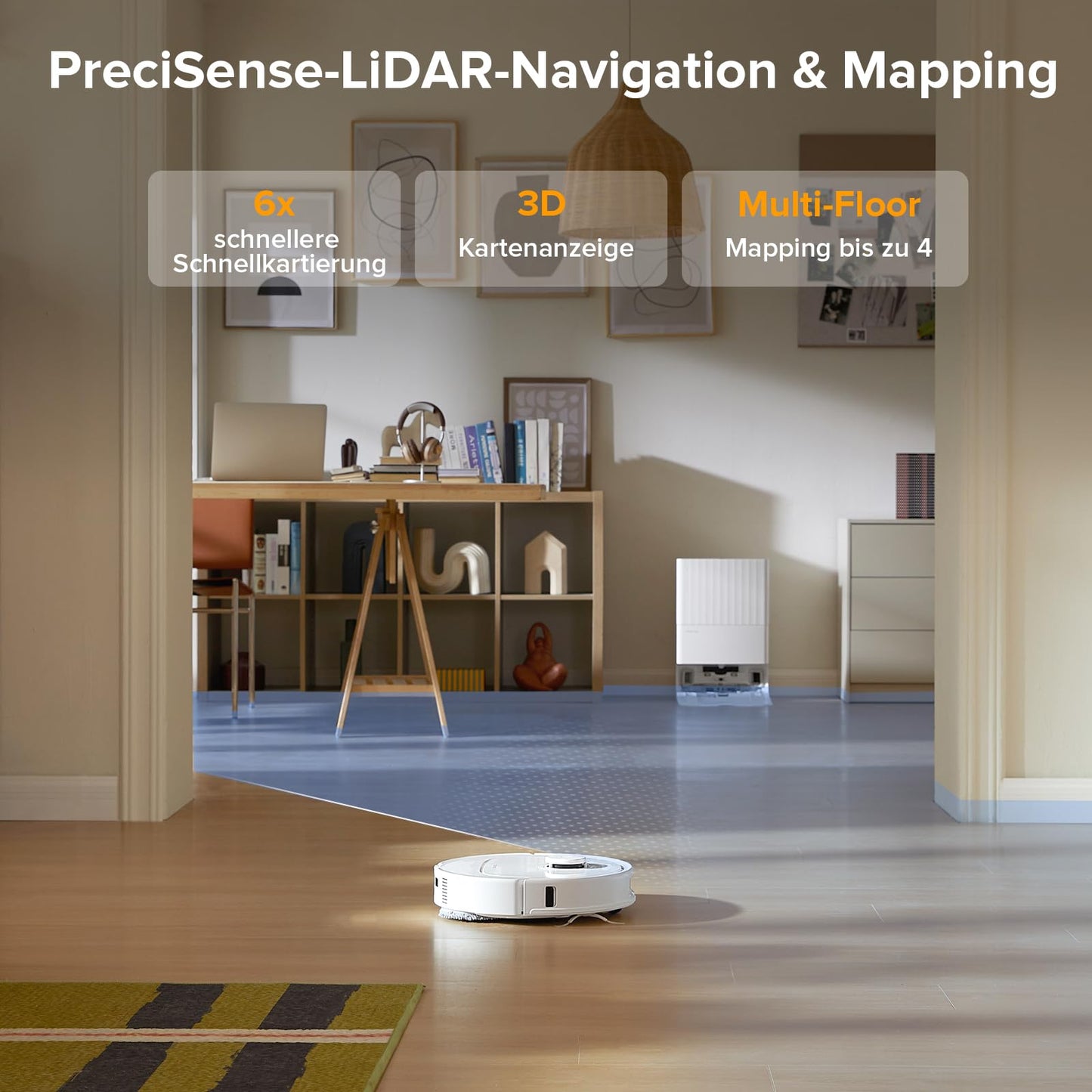 Roborock Qrevo Saugroboter mit LiDAR & Dock