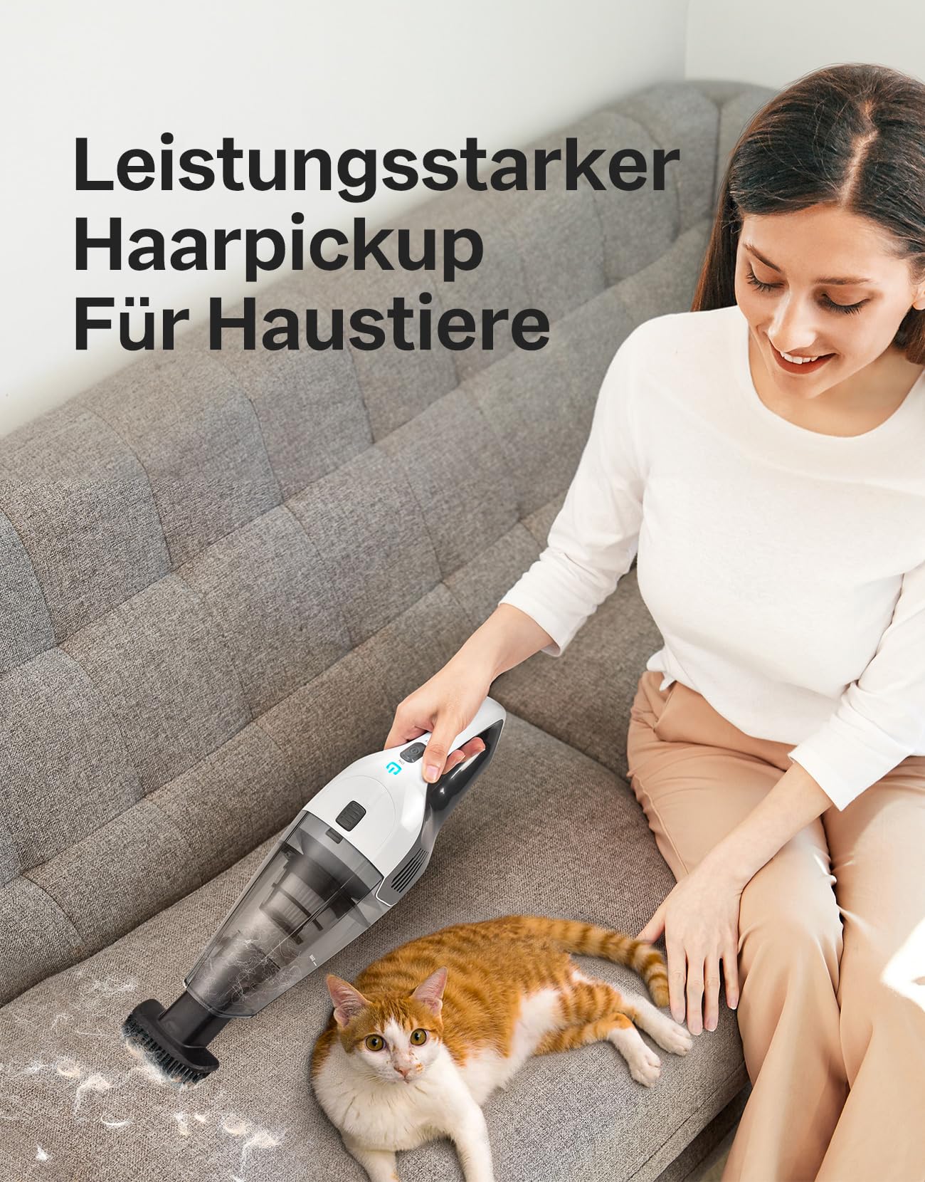 Leichter Handstaubsauger mit Schnellladung