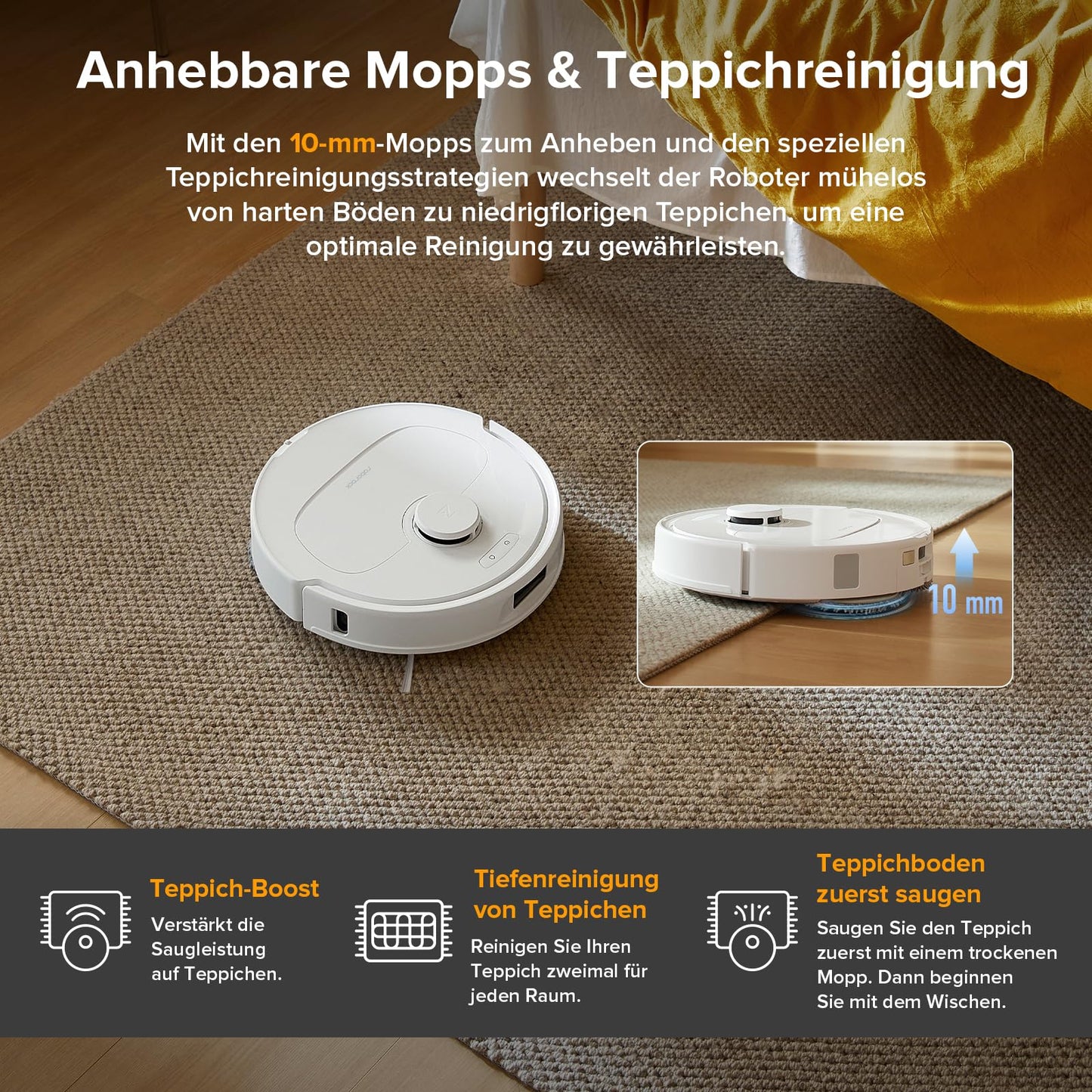 Roborock Qrevo Saugroboter mit LiDAR & Dock